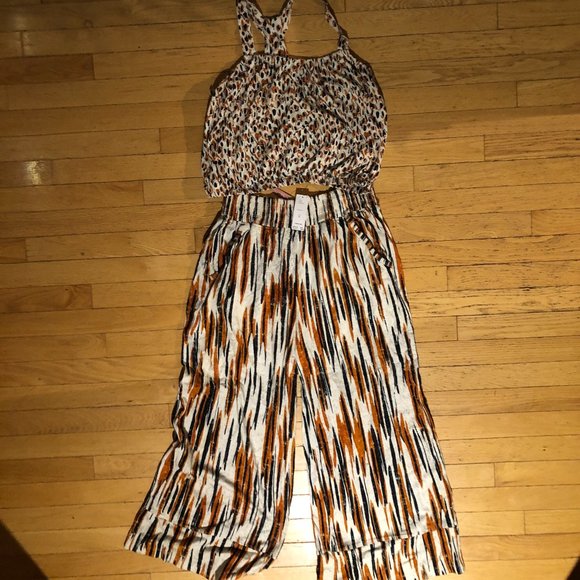 Brand New Daily Practice by Anthropologie 2-Piece Smocked Lounge Set - Picture 3 of 13